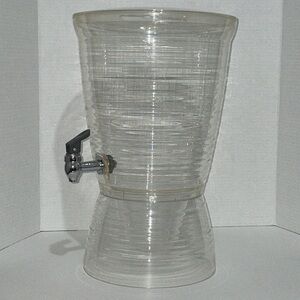 Beverage Dispenser Clear Plastic 17” Party Water Juice Jug Wedding